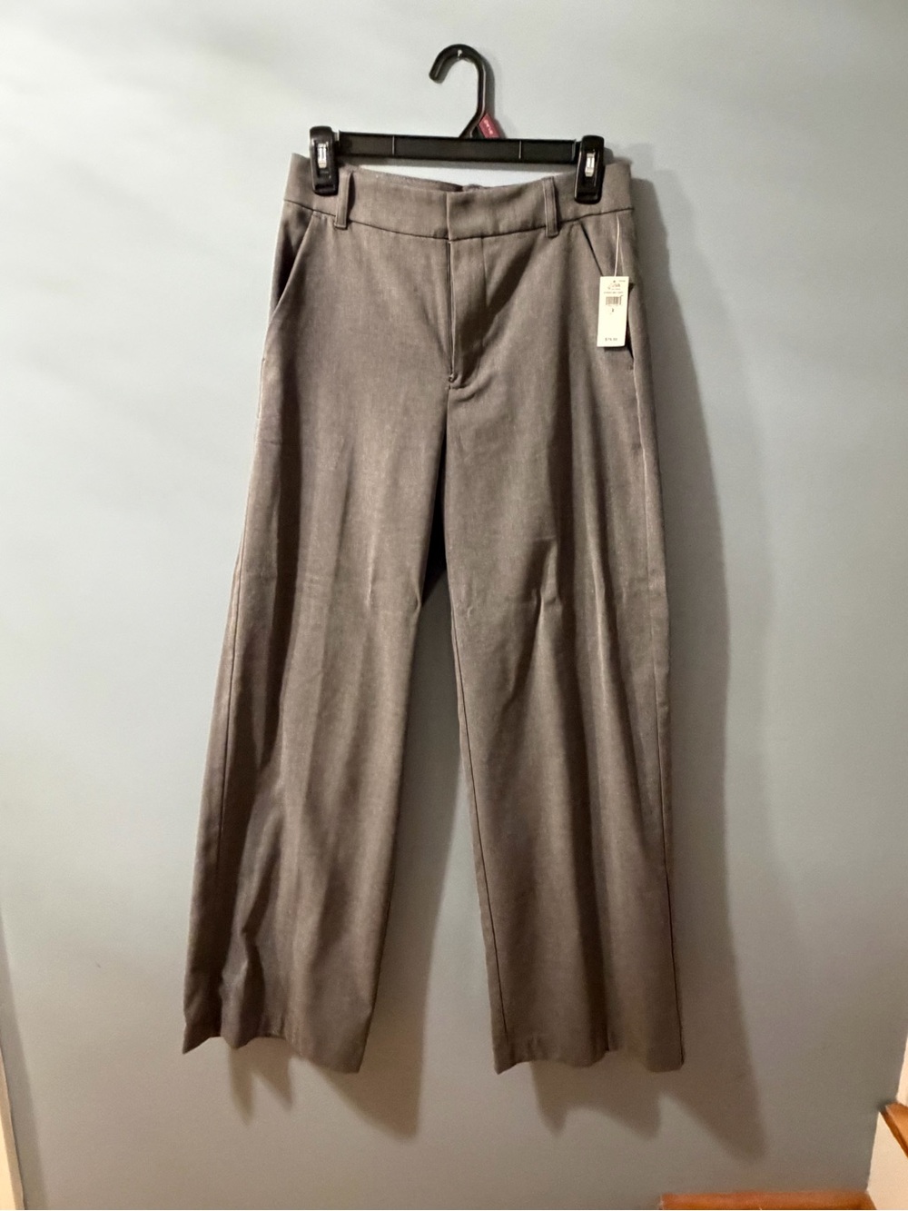 GAP Women's Gray Wide-Leg Dress Pants